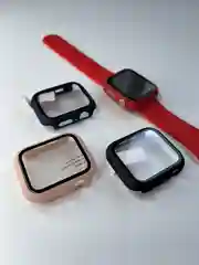 Бампер накладка чехол на корпус часов со стеклом Apple Watch (Эпл вотч) 44 mm 7 цветов