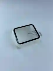 Белый бампер накладка чехол на корпус часов со стеклом Apple Watch (Эпл вотч) 38 mm