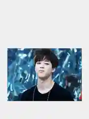 Темно-синий конверт подарочный для денег с фото открыткой k-pop "BTS"