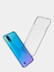 Чехол для Samsung A01 прозрачный силиконовый