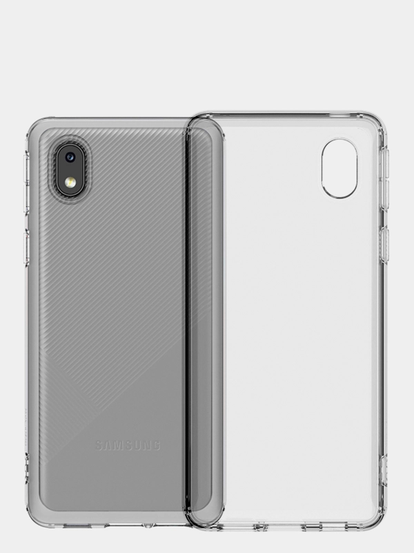 Чехол для Samsung A01 Core прозрачный силиконовый