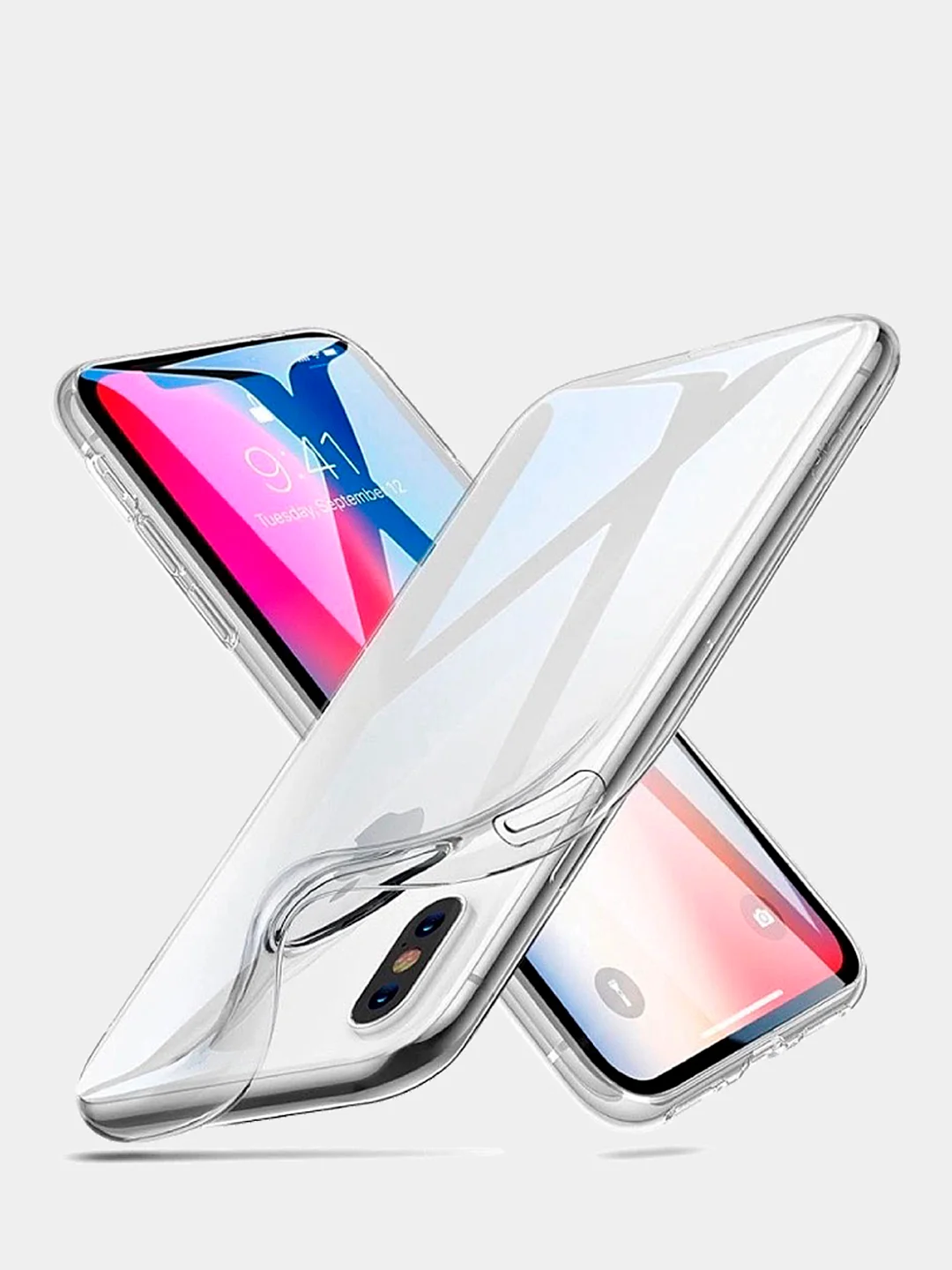 Чехол для iPhone XS Max прозрачный силиконовый