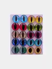 Серый меланж глазки для игрушек (15мм )