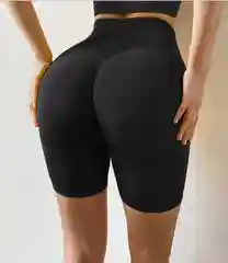 Черный велосипедки с эффектом push-up,  шорты