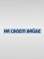 Наклейка на авто "На своём вайбе"
