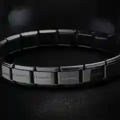 Черный мужской браслет