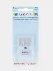 Иглы для швейных машин "Gamma" NJ №80 джинс 5 шт. в блистере