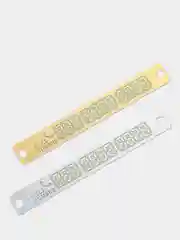 Золотой табличка с номером телефона для авто, автовизитка