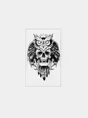 Коралловый переводная тату / Временная татуировка/ 14,8*21 сm