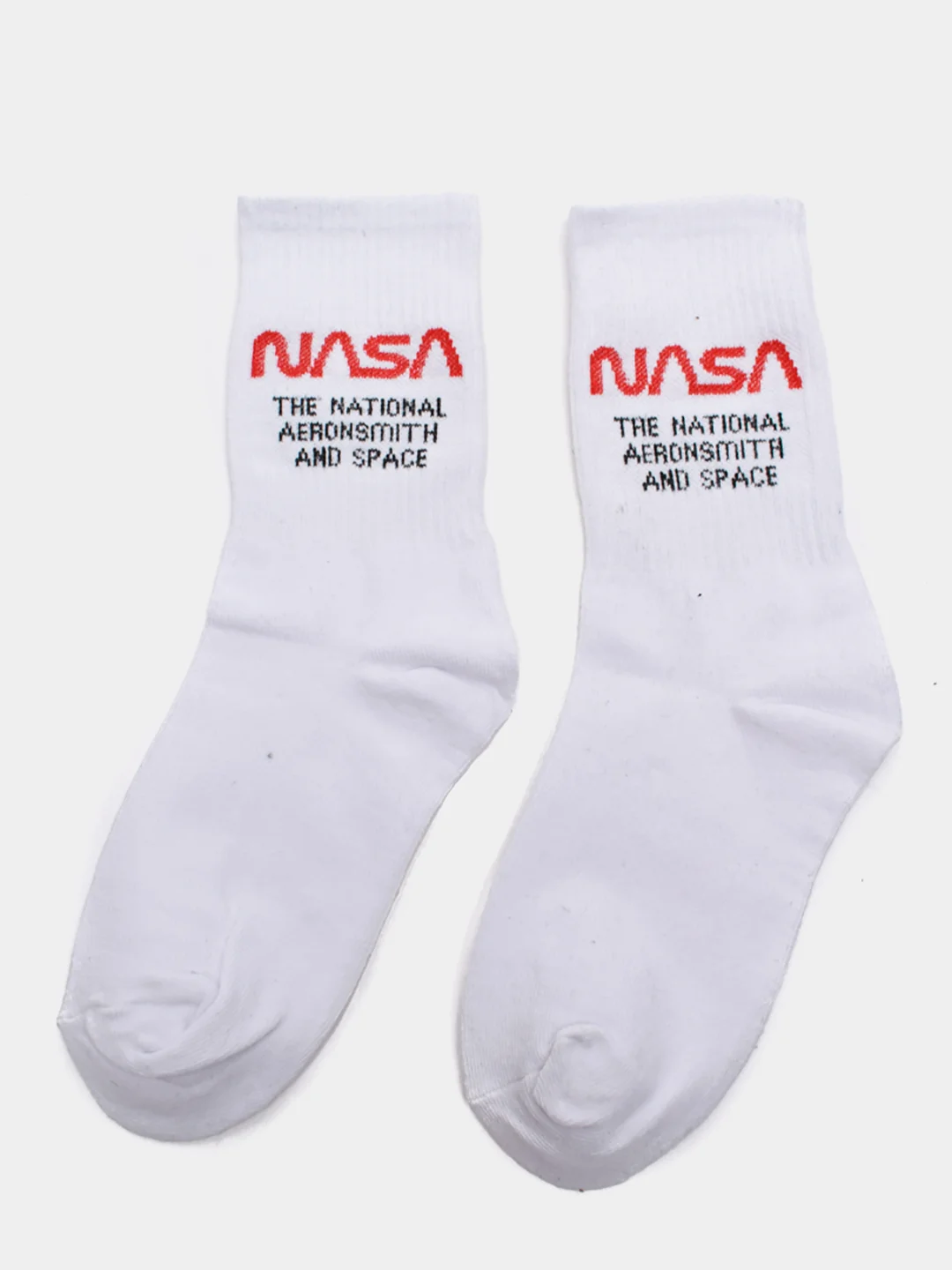Прозрачный носки с принтом "NASA"