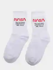 Прозрачный носки с принтом "NASA"
