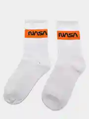 Серебряный носки с принтом "NASA"