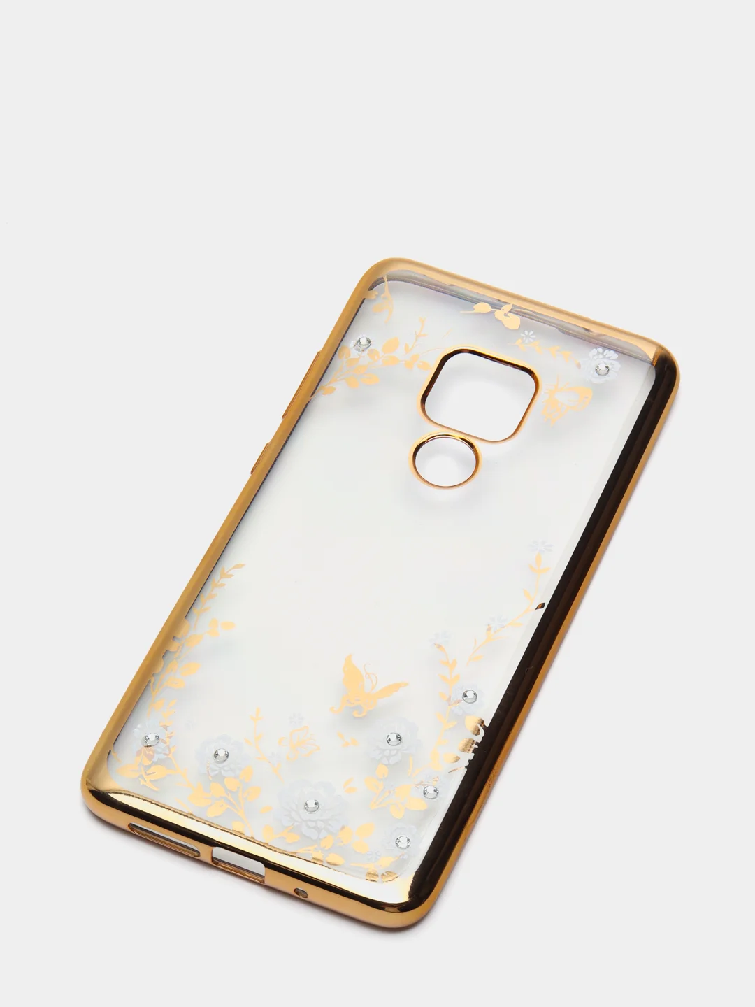Чехол Huawei Mate 20, Хуавей Мат 20, прозрачный силиконовый со стразами