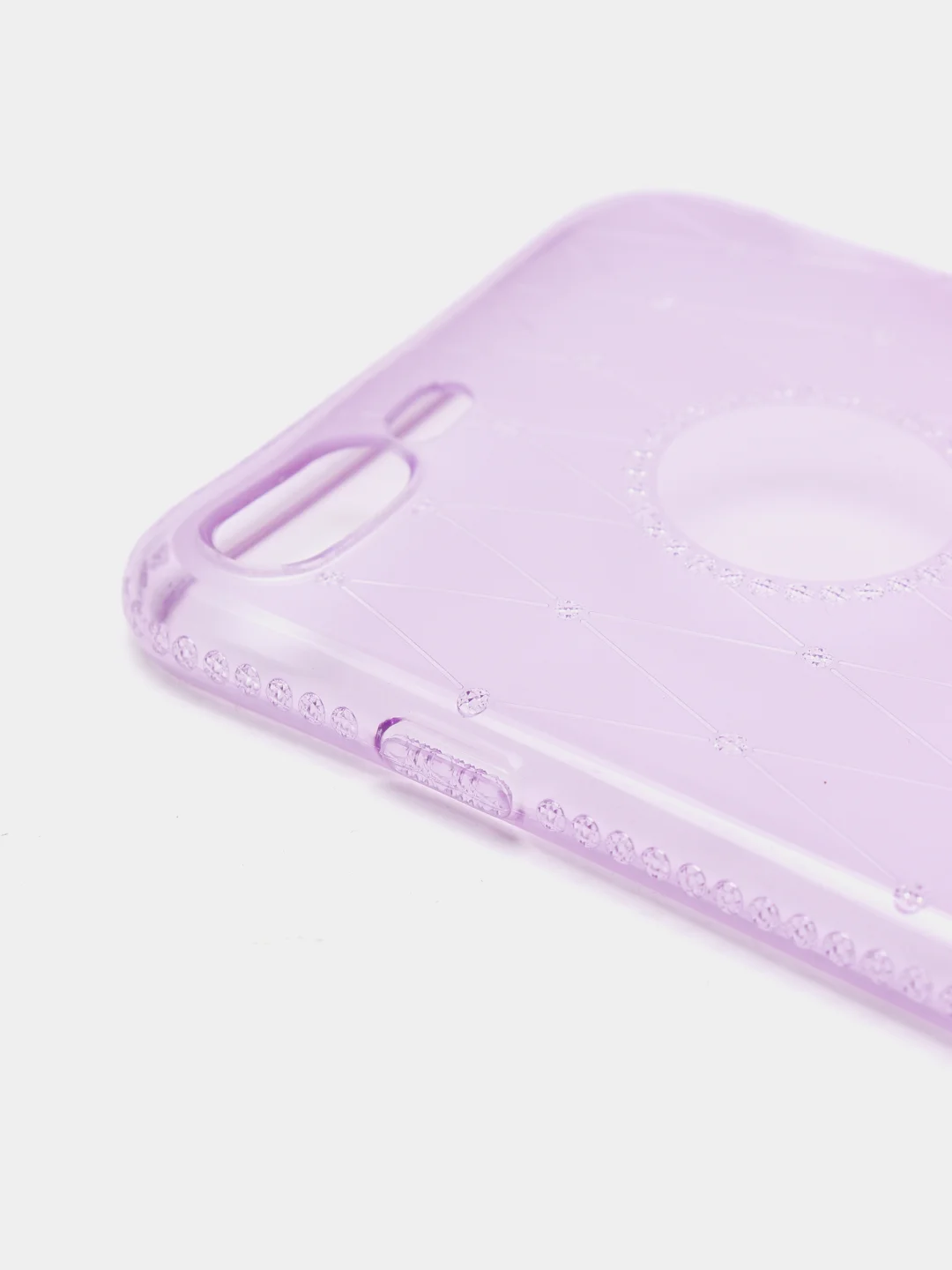 Чехол для Apple iPhone 7 Plus / 8 Plus, прозрачный, силиконовый, со стразами
