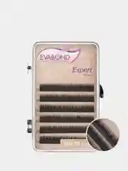 Ресницы Evabond Expert, однолинейные, черные, 6 линий