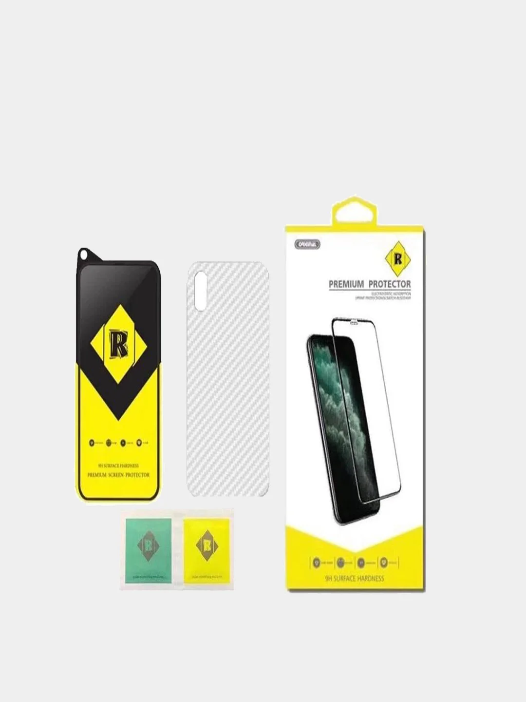 Защитное стекло PREMIUM-R  Note 9s, Note 9pro + пленка для Xiaomi POCO X3, POCO X3 Pro