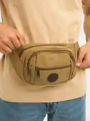 Черный сумка мужская на пояс