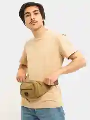 Черный сумка мужская на пояс