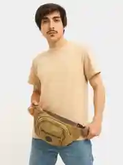 Черный сумка мужская на пояс