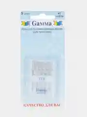 Иглы для швейных машин "Gamma" NT №110 для трикотажа 5 шт. в блистере