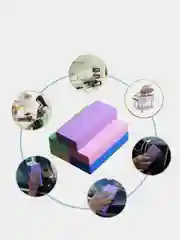 Бирюзовый многофункциональный блок/губка для очистки автомобиля и других поверхностей