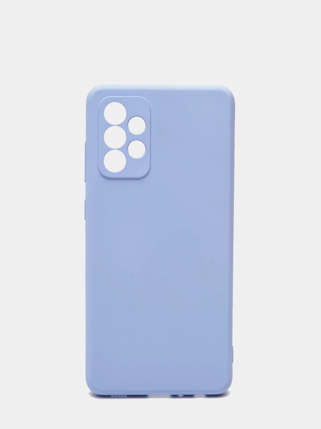 Небесно-голубой чехол Silicone Case для Samsung Galaxy A72 с защитой камеры