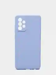 Небесно-голубой чехол Silicone Case для Samsung Galaxy A72 с защитой камеры