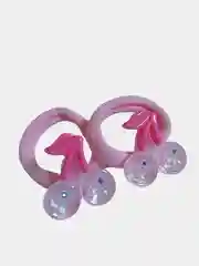 Розовый резинки "Вишенки", 2 штуки