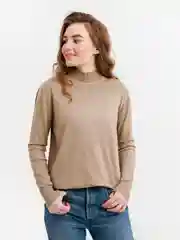 Бежевый qp STORE/Водолазка 46-52 размер/Водолазка с коротким горлом/Водолазка/Водолазка базовая