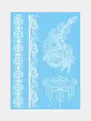 Хаки временная татуировка, 14.8*21 см