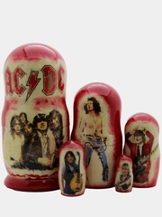 Матрешка AC/DC 5 мест