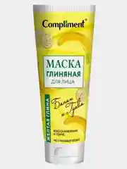Маска для лица с желтой глиной Compliment, бананом и гуавой, 80мл