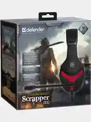 Игровые наушники с микрофоном Defender Scrapper 500 красные