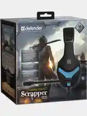 Игровые наушники с микрофоном Defender Scrapper 500 синий + черный