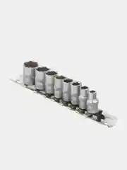 Набор шестигранных торцевых головок 8 штук 1/4"