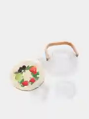 Чайник заварочный стеклянный  с бамбуковой ручкой