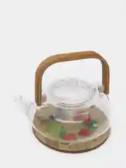 Чайник заварочный стеклянный  с бамбуковой ручкой