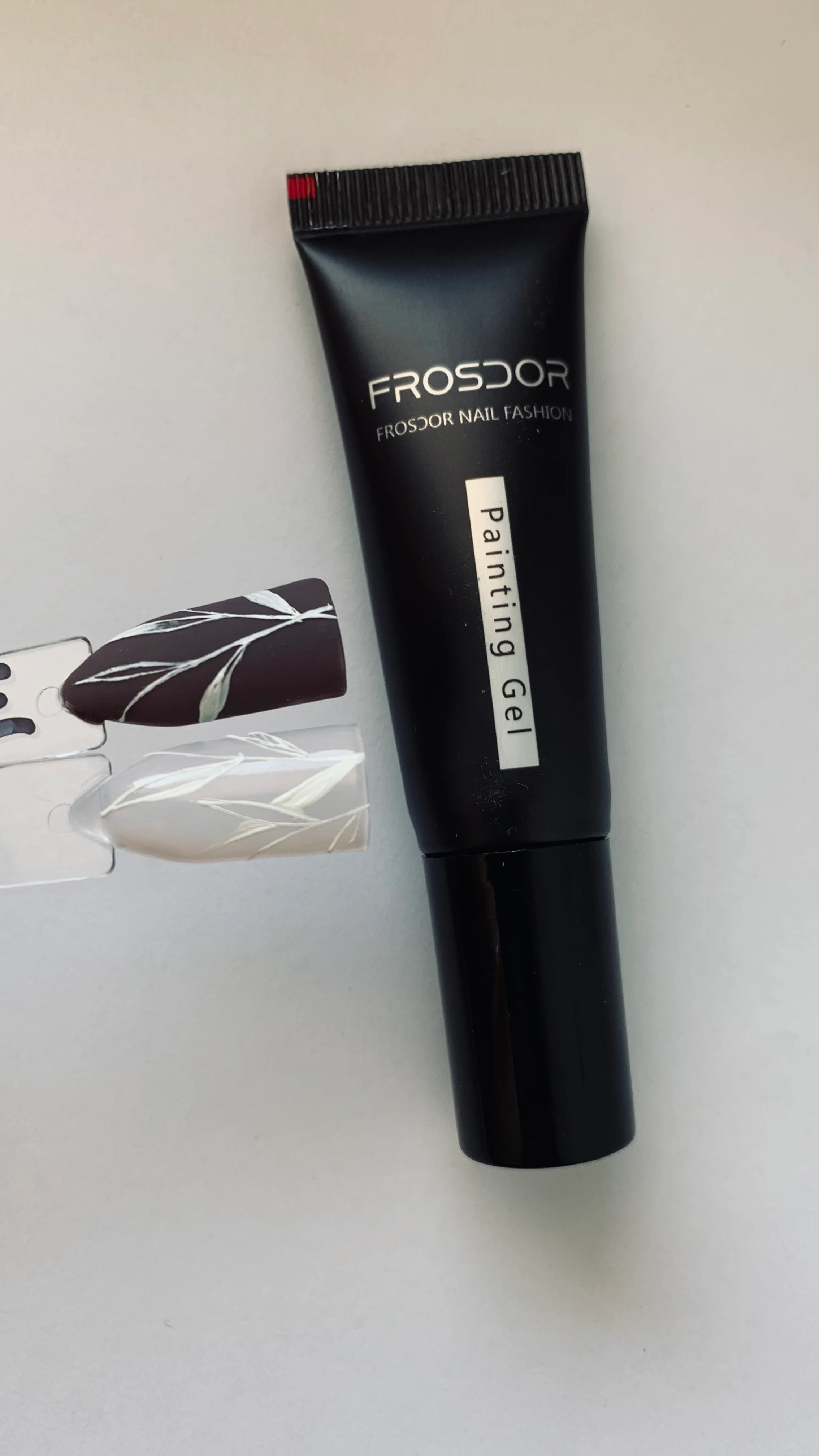 Белый гель краска для росписи и стемпинга Paiting gel