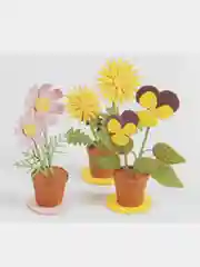 Модель 3D Цветочки из бумаги с лазерной резкой