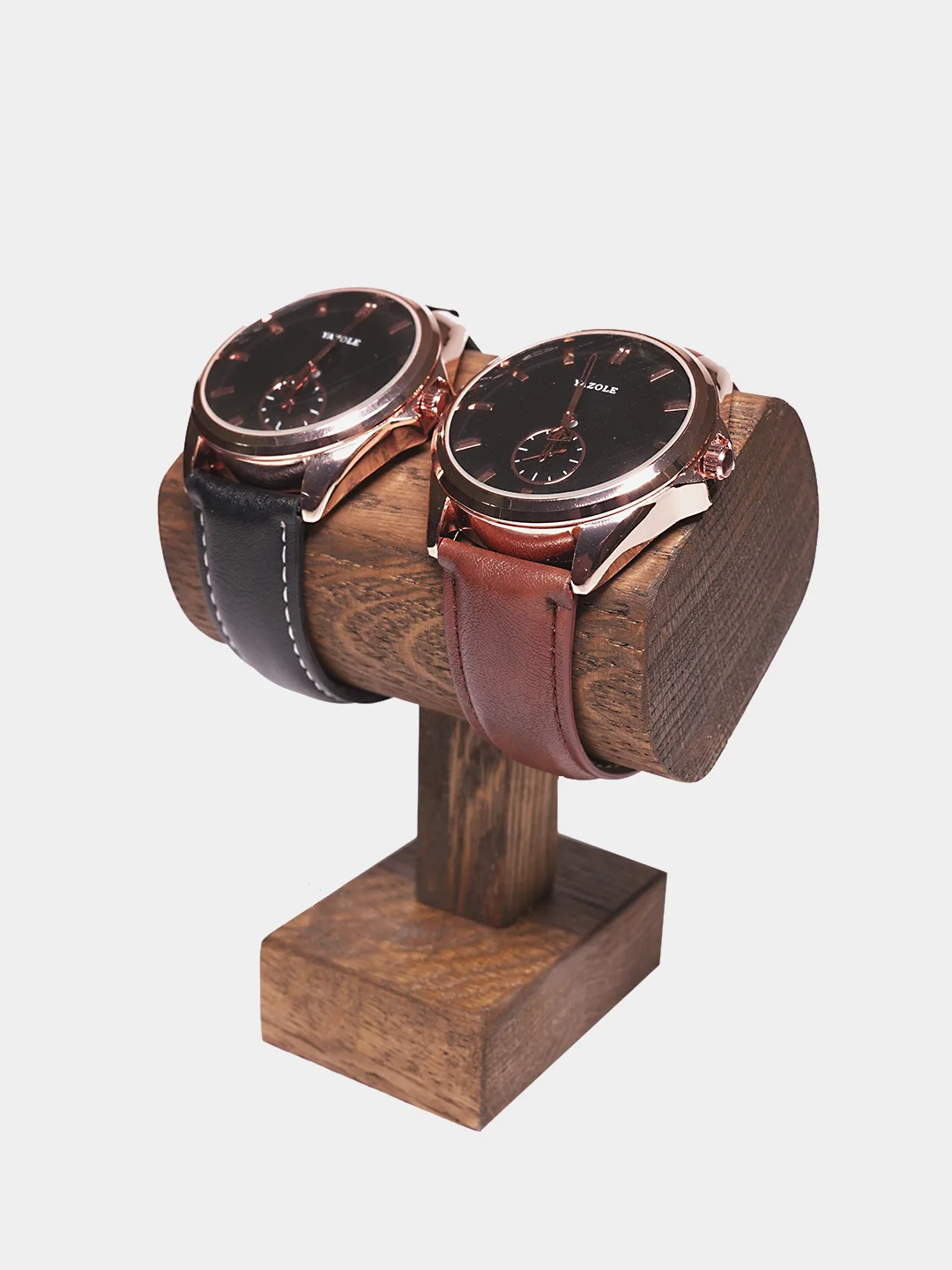 Серый меланж мужские часы Yazole 356, в подарочной коробке