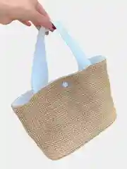 Женская соломенная пляжная сумка