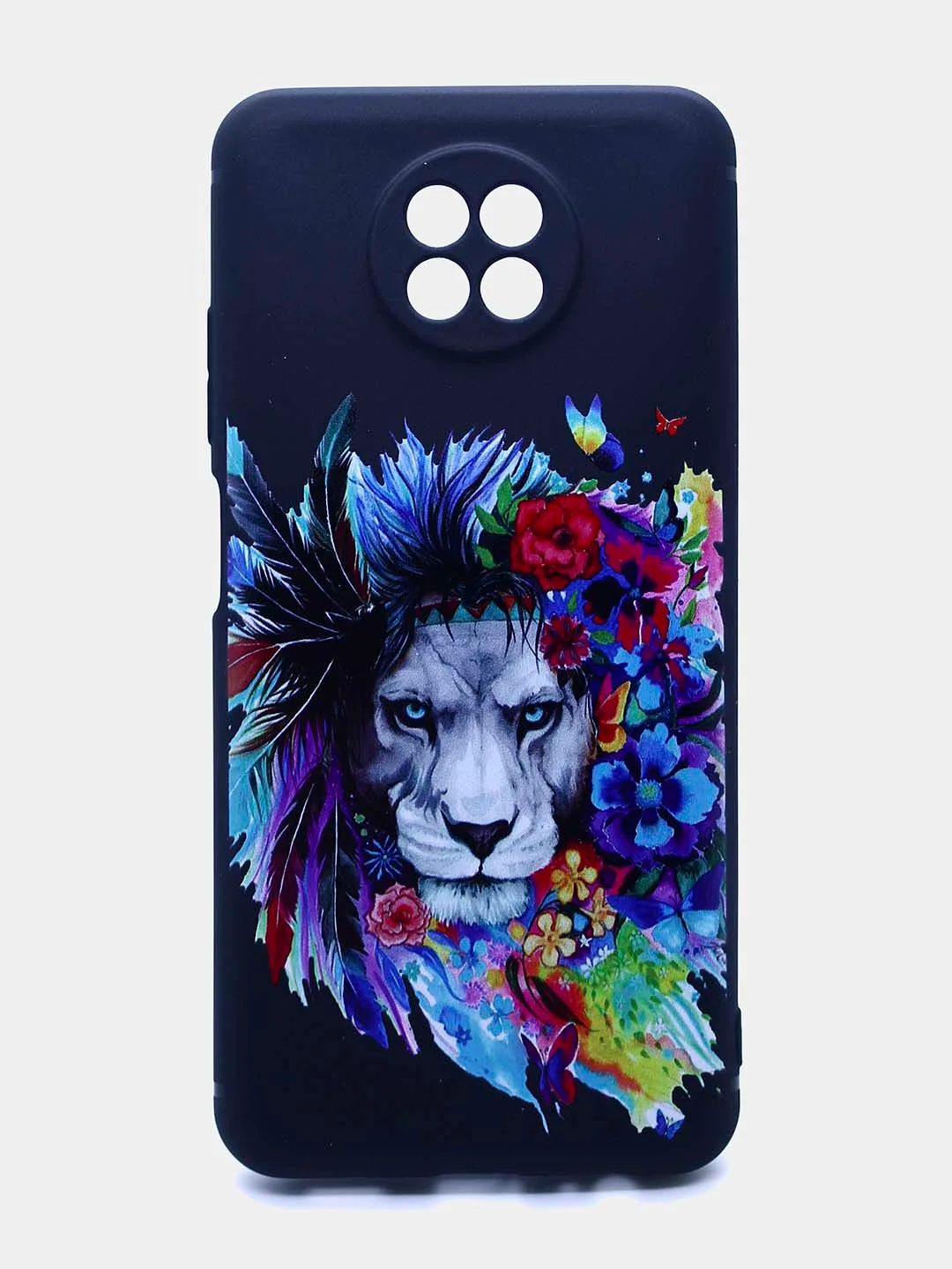 Белый чехол силиконовый с принтом для Xiaomi Redmi Note 9T (редми)
