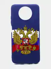 Коричневый чехол силиконовый с принтом для Xiaomi Redmi Note 9T (редми)