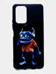 Серый меланж чехол силиконовый с принтом для Xiaomi Redmi Note 10 Pro (редми)