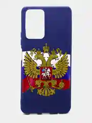 Коричневый чехол силиконовый с принтом для Xiaomi Redmi Note 10 Pro (редми)