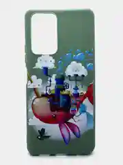 Хаки чехол силиконовый с принтом для Xiaomi Redmi Note 10 Pro (редми)