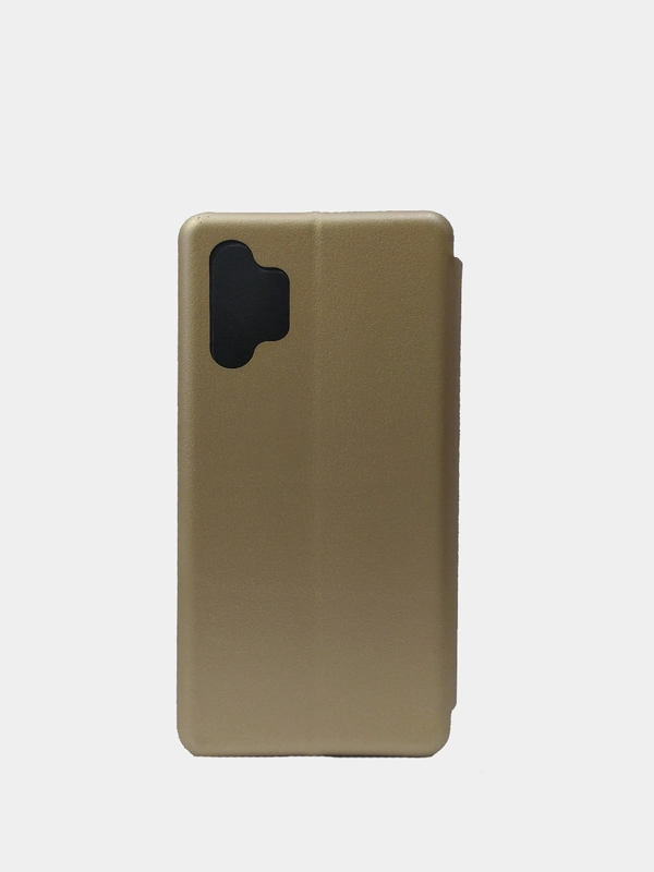 Чехол книжка для Samsung A32 (чёрный, красный, золотой)