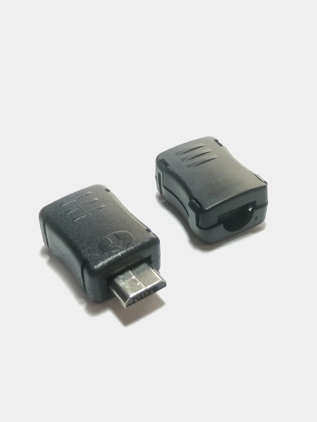 8 штук Штекер micro-USB в корпусе разъем микроюсб на шнур штекер на кабель