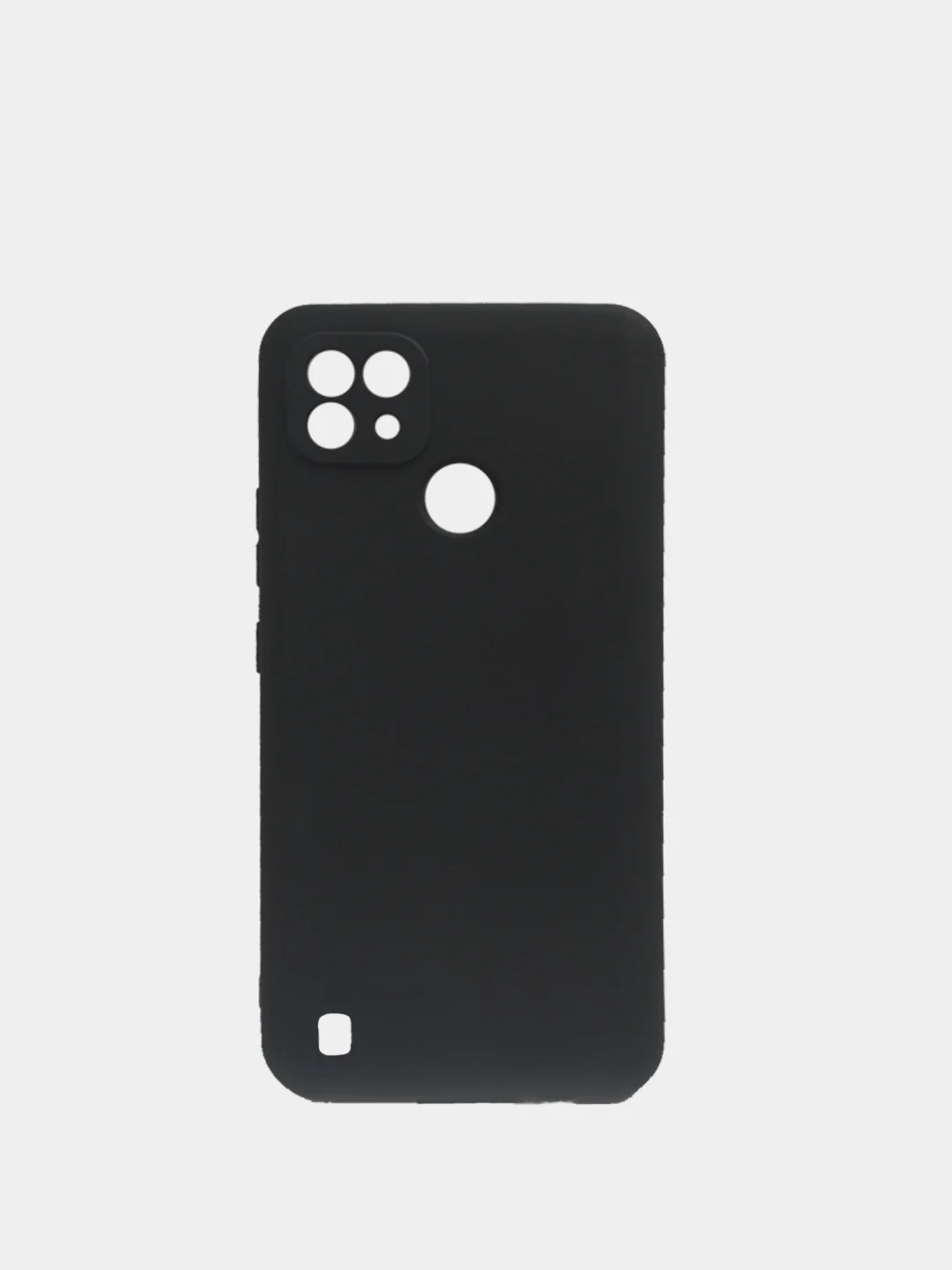 Черный чехол силиконовый матовый для Realme C21