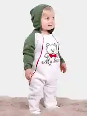 Оливковый комбинезон детский